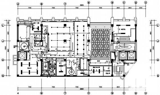 15层国际大酒店室内装修电气CAD施工图纸(火灾自动报警) - 1