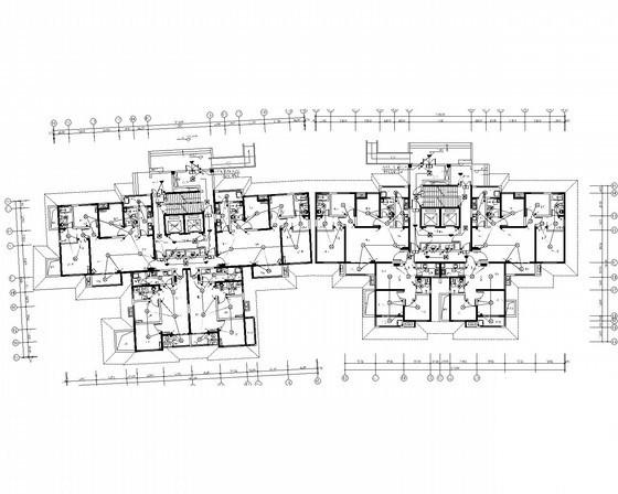 3万平高层住宅楼带人防电气CAD施工图纸（甲级院设计）(控制箱原理图) - 1