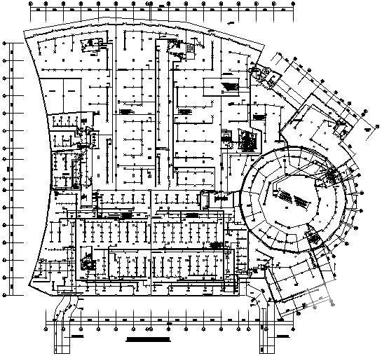 3层商业中心电气CAD施工图纸 - 1
