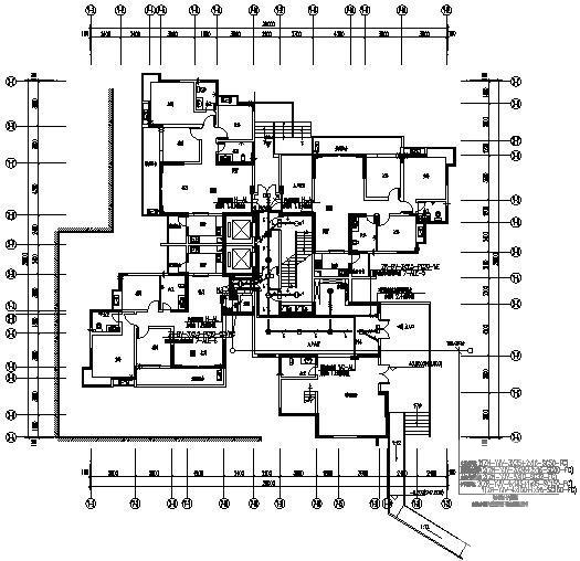 32层小区住宅楼电气CAD施工图纸(综合布线系统) - 1