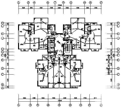 小区18层住宅楼电气CAD施工图纸(火灾自动报警) - 2