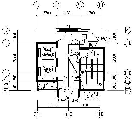 小区18层住宅楼电气CAD施工图纸(火灾自动报警) - 4