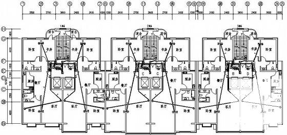 26层综合楼建筑电气设计CAD施工图纸(火灾自动报警) - 2