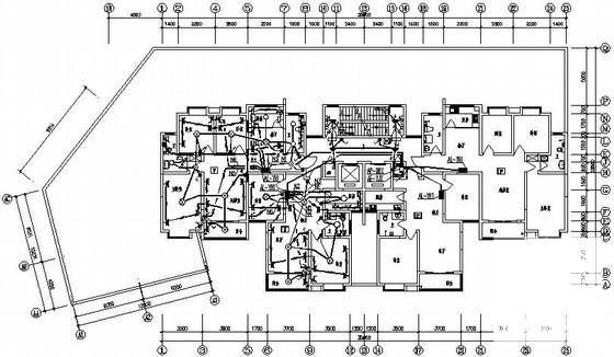 小区26层住宅楼电气CAD施工图纸 - 3