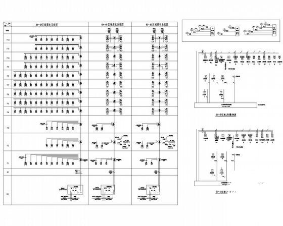 高层住宅楼电气CAD施工图纸（办公商业） - 2