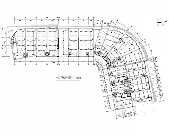 高层住宅楼电气CAD施工图纸（办公商业） - 3