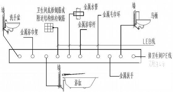 18层小区住宅楼电气CAD施工图纸(火灾自动报警) - 4