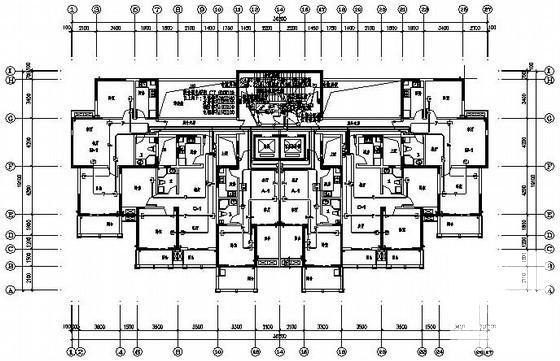 32层商住楼宇电气CAD施工图纸(火灾自动报警) - 2