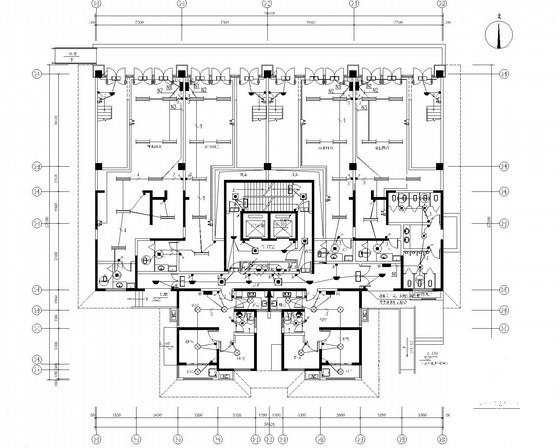 30层住宅楼电气CAD施工图纸（甲级院设计）(控制箱原理图) - 1