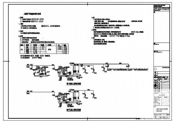 医院大楼地下室给排水CAD图纸(自行车库) - 2