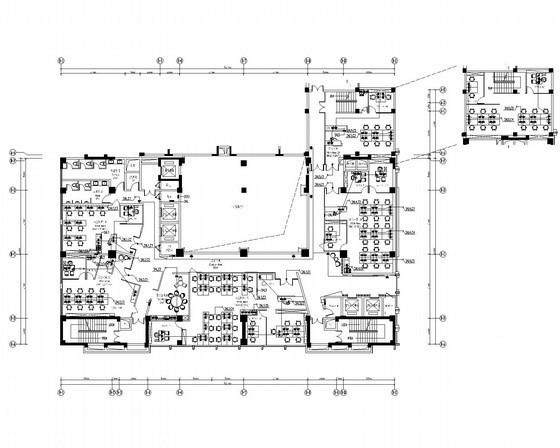 办公楼装饰电气CAD施工图纸（知名设计所设计） - 1