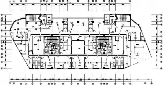 23层小区住宅楼电气CAD施工图纸(火灾自动报警) - 2