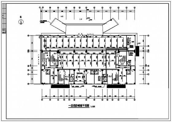 13层生活服务中心给排水CAD图纸(自动喷水灭火系统) - 2