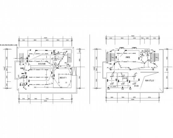 村民中心办公楼电气CAD施工图纸（甲级院设计）(背景音乐系统) - 1