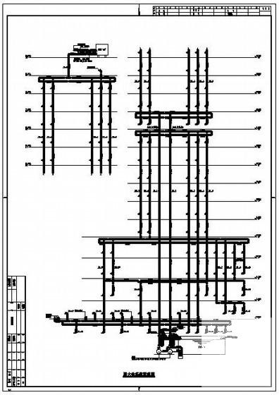 20层层办公写字楼给排水CAD施工图纸(自动喷水灭火系统) - 1