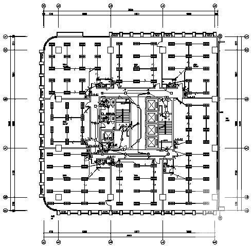 27层办公大楼电气CAD施工图纸(闭路电视监控) - 1