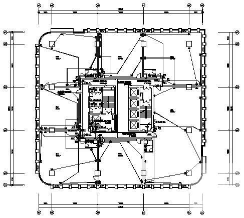 27层办公大楼电气CAD施工图纸(闭路电视监控) - 2
