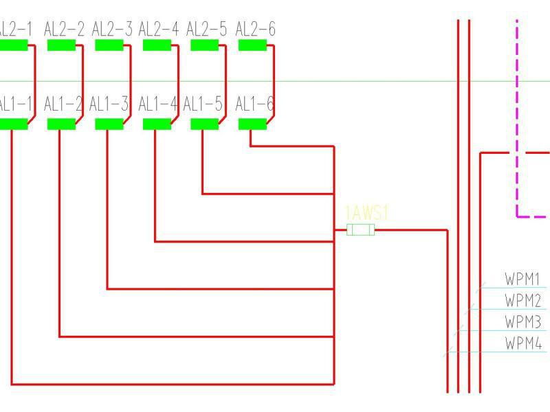 4层商业大厦电气CAD施工图纸（二级负荷）(消防联动控制系统) - 1