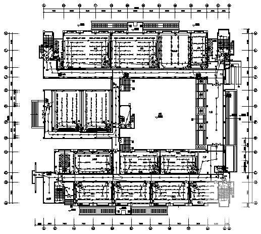高等学校5层教学楼电气CAD施工图纸(消防报警及联动) - 1