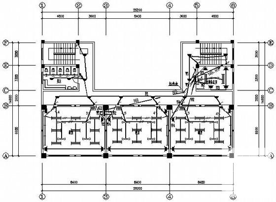 小学5层教学楼电气CAD施工图纸 - 2