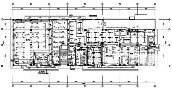 酒店3层办公综合楼电气CAD施工图纸(系统图) - 1