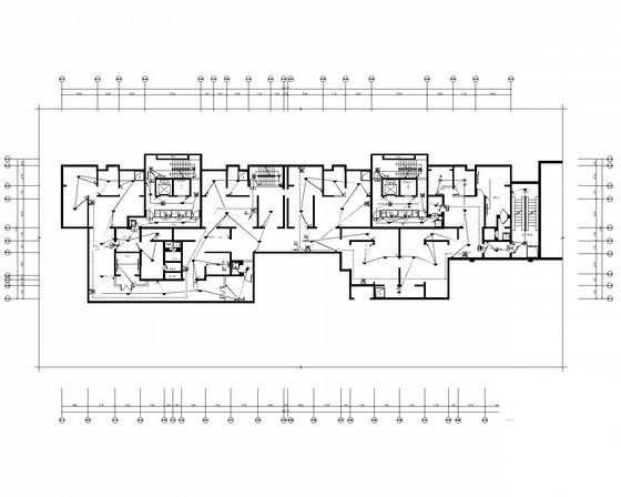 32层住宅楼带人防电气CAD施工图纸（甲级院设计）(控制箱原理图) - 1