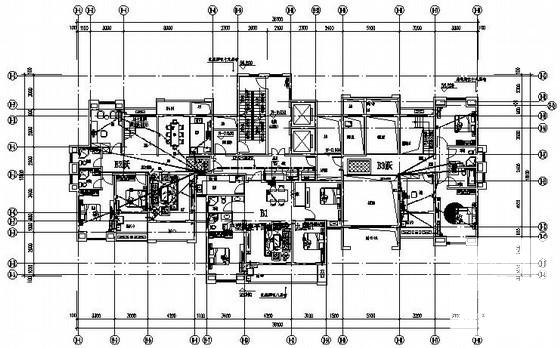 27层住宅楼电气CAD施工图纸 - 2