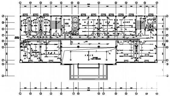 地上7层地下1层办公大楼电气CAD施工图纸 - 1