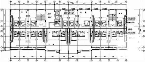 地上7层地下1层办公大楼电气CAD施工图纸 - 2