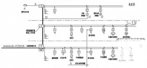 33层小区住宅楼电气CAD施工图纸(火灾自动报警) - 4