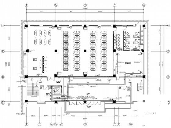 单层多功能机房电气CAD施工图纸（一级负荷） - 1