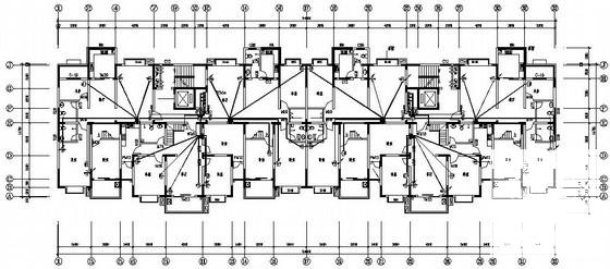 11层商住楼宇电气CAD施工图纸 - 3