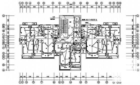 26层住宅楼电气设计CAD施工图纸(消防自动报警) - 1