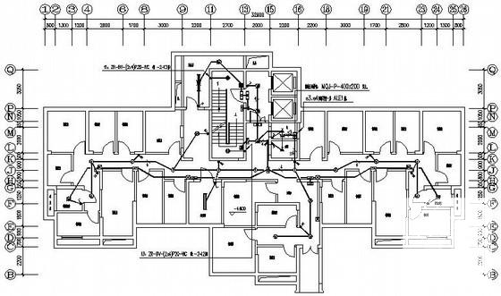 26层住宅楼电气设计CAD施工图纸(消防自动报警) - 3