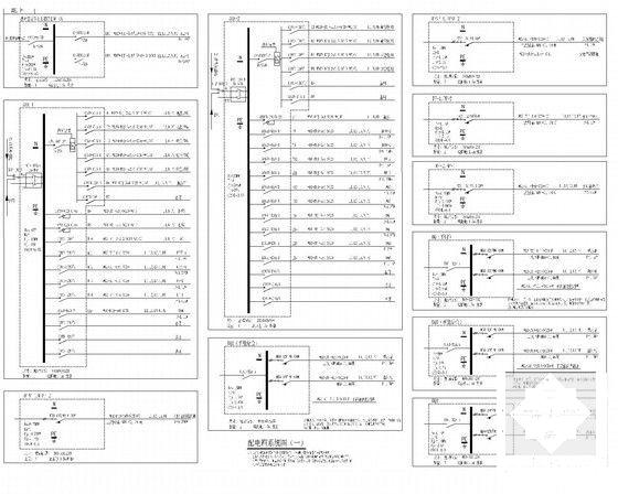 高层高档住宅楼带人防电气CAD施工图纸（甲级院设计）(控制箱原理图) - 4