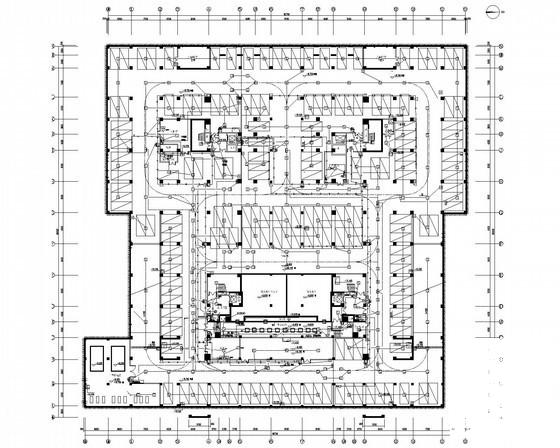 8层大学图书馆电气CAD施工图纸（知名设计院）(安全防范系统) - 2