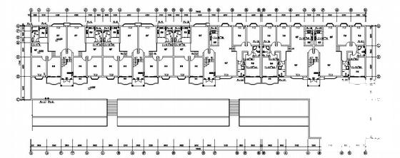 8层小区住宅楼给排水CAD图纸 - 1