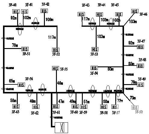4层商场移动管线工程电气CAD施工图纸(系统图) - 4