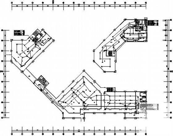 4层购物广场商业楼电气CAD施工图纸 - 2
