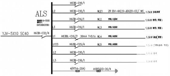 4层购物广场商业楼电气CAD施工图纸 - 4