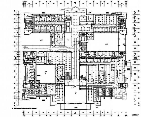 医院4层门诊医技楼电气CAD施工图纸(防雷接地系统) - 1