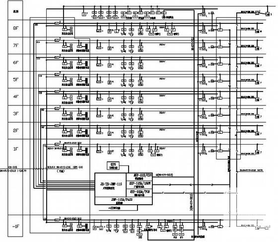 8层医院电气CAD施工图纸(自动报警系统) - 4