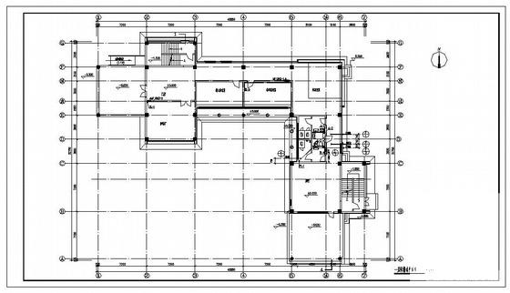国内小区3层物业办公楼给排水CAD图纸(消防水箱设置) - 2