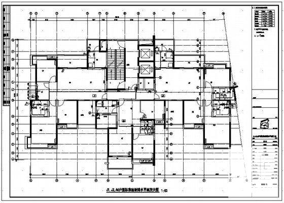 高层住宅楼小区给排水CAD施工图纸(自动喷水灭火系统) - 4