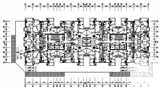 框架剪力墙结构27层安置楼电气CAD施工图纸(火灾自动报警系统) - 2