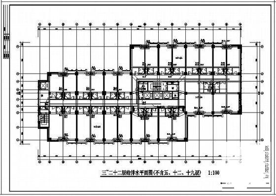 资源配置中心办公楼给排水CAD图纸 - 4