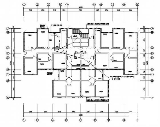 集团32层住宅楼电气CAD施工图纸(火灾自动报警) - 4