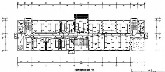 公司5层综合办公楼电气CAD施工图纸(计算机网络系统) - 1