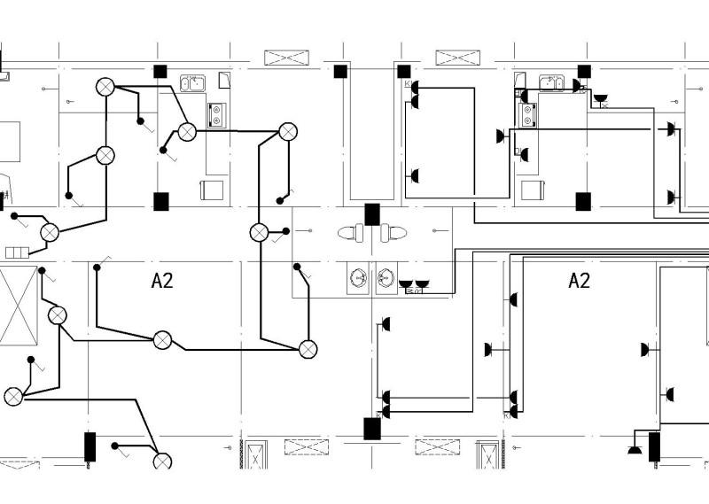 9层住宅楼电气低压配电系统、防雷系统等CAD施工图纸 - 3