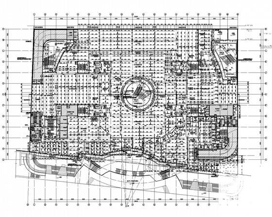 2层大型地下购物广场给排水CAD图纸 - 1
